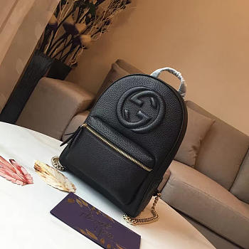 Gucci Gg Leather Backpack 016