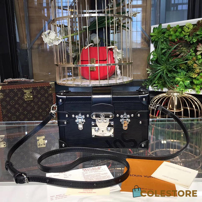 Louis Vuitton Supreme Petite Malle Black - 1