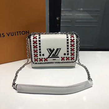 Louis Vuitton Twist MM White 3588 
