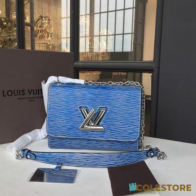 Louis Vuitton Twist Blue Denim MM - 1