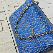 Louis Vuitton Twist Blue Denim MM - 5