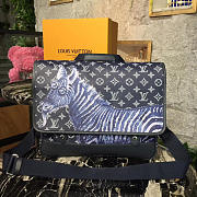 Louis Vuitton Pochette Voyage Monogram Eclipse Canvas Zebra 3749 - 1