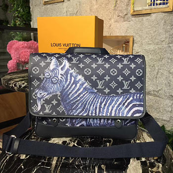 Louis Vuitton Pochette Voyage Monogram Eclipse Canvas Zebra 3749