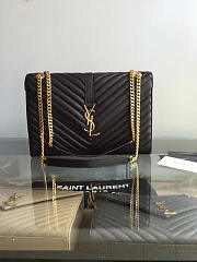 YSL Gold Monogram College Black 5078 - 2
