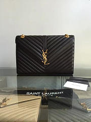 YSL Gold Monogram College Black 5078 - 3