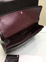 Chanel Lambskin Leather Flap Bag With Gold Hardware Black 30cm - 3