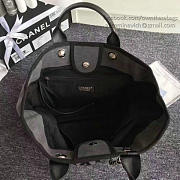 Chanel Canvas And Sequins Shopping Bag Black A66941 VS08548 - 5