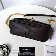 Chanel Grained Calfskin Flap Bag With Mini Top Handle Flap Bag Black a93756 VS09826 - 5