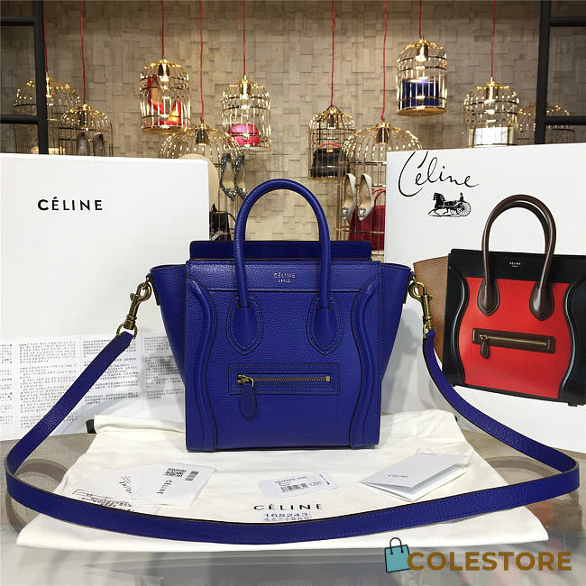 Celine Nano Leather Shoulder Bag Z1026 - 1