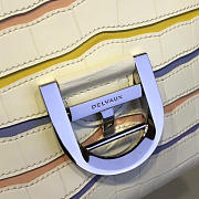 CohotBag delvaux mm brillant satchel crocodile embossed  leather white 1465 - 4