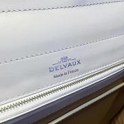 CohotBag delvaux mm brillant satchel crocodile embossed  leather white 1465 - 2