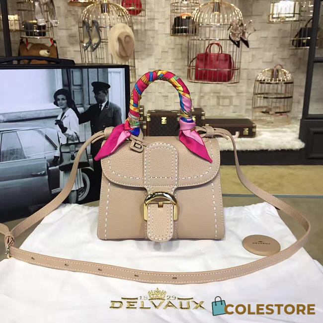 CohotBag delvaux mini brillant satchel apricot 1483 - 1