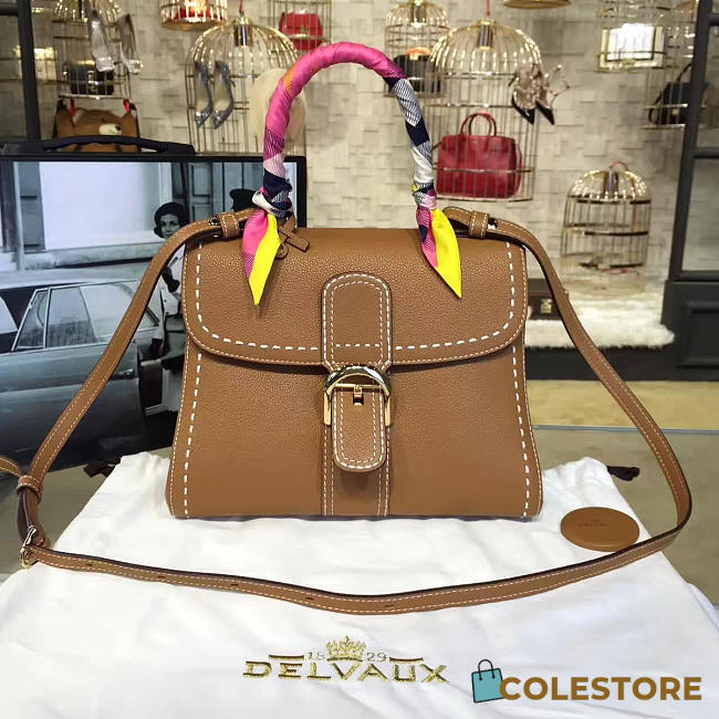 CohotBag delvaux mm brillant satchel brown 1491 - 1