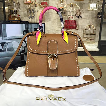 CohotBag delvaux mm brillant satchel brown 1491