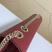 gucci gg flap shoulder bag on chain red CohotBag 510303 - 3