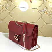 gucci gg flap shoulder bag on chain red CohotBag 510303 - 5