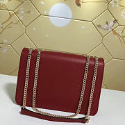 gucci gg flap shoulder bag on chain red CohotBag 510303 - 6