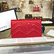 Gucci Gg Marmont Matelassé Mini Bag In Red - 4