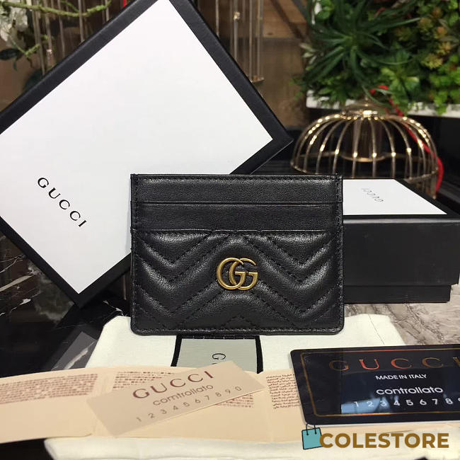 Gucci Marmont Card Case Nextblack Leather - 1