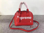 Louis Vuitton Supreme Domed Satchelv Red R40301 3008 - 2