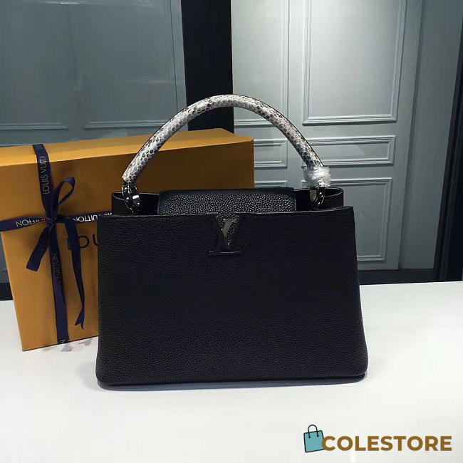 Louis Vuitton Capucines MM Noir 3671 - 1