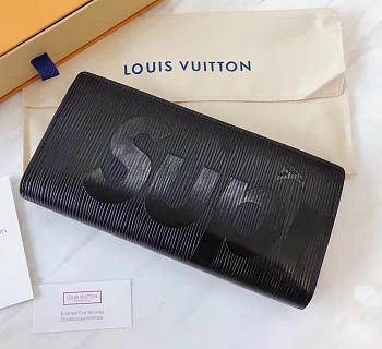Louis Vuitton Supreme Wallet Black 3798