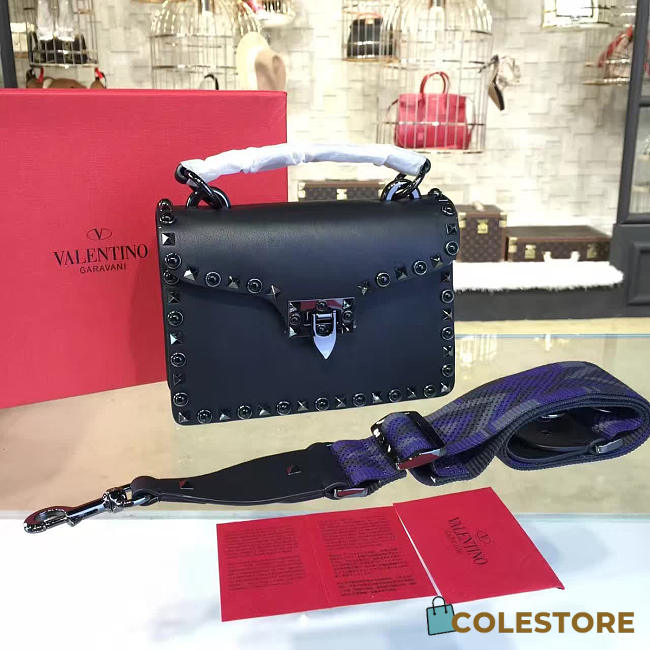 Valentino Guitar Rockstud Rolling Cross Body Bag 4424 - 1