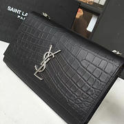 YSL Monogram Kate Crocodile Embossed Shiny Leather 4752 - 5