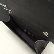 YSL Monogram Kate Crocodile Embossed Shiny Leather 4752 - 3