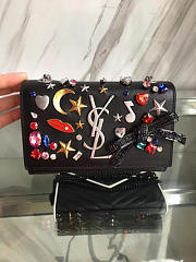 YSL Monogramme Shoulder Bag Black 4862 - 2