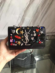 YSL Monogramme Shoulder Bag Black 4862 - 3
