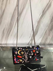 YSL Monogramme Shoulder Bag Black 4862 - 4
