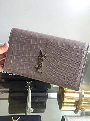 YSL Monogram Kate In Shiny Crocodile-Embossed Leather 5036 - 3