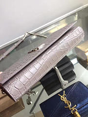 YSL Monogram Kate In Shiny Crocodile-Embossed Leather 5036 - 5