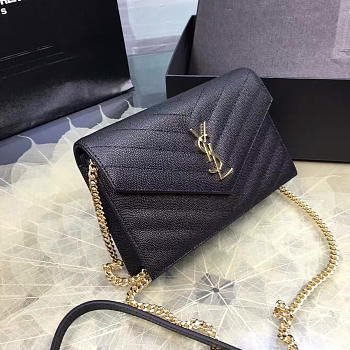 Ysl Monogram College Black Gold 5065