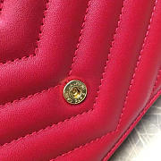 YSL Gold Monogram College Red 5072 - 4