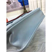 Chanel Lambskin Mini Chain Wallet Light Blue A81023 Vs07210 - 4