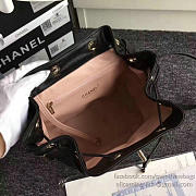 Chanel Grained Calfskin Gold-Tone Metal Backpack Black A93749 VS08053 - 3