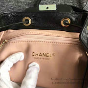 Chanel Grained Calfskin Gold-Tone Metal Backpack Black A93749 VS08053 - 2