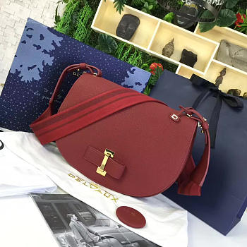 CohotBag delvaux calfskin le mutin saddle bag red 1481