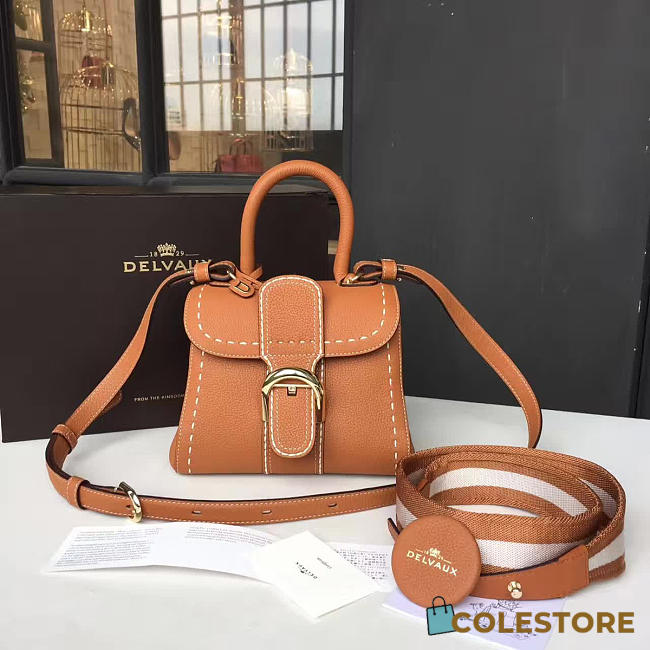 CohotBag delvaux mini brillant satchel orange 1486 - 1