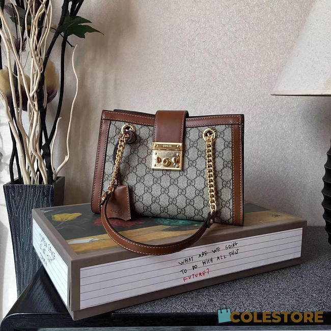 gucci gg leather padlock CohotBag 2154 - 1