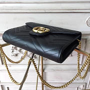 Gucci GG Mermont Wallet Chain In Black 20x4x14.5 cm - 2