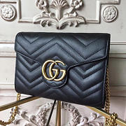 Gucci GG Mermont Wallet Chain In Black 20x4x14.5 cm - 5