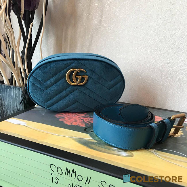 gucci marmont pocket blue CohotBag 2626 - 1