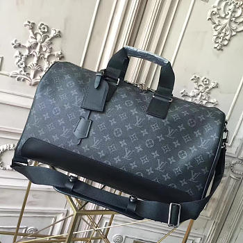    louis vuitton keepall CohotBag 45 monogram eclipse canvas 3629