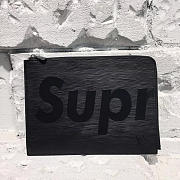 Louis Vuitton Supreme Pochette Jour Clutch Black M64574   - 1