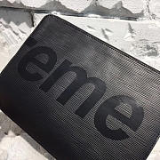 Louis Vuitton Supreme Pochette Jour Clutch Black M64574   - 6
