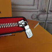 Louis Vuitton Superme Zip Wallet Red  - 6