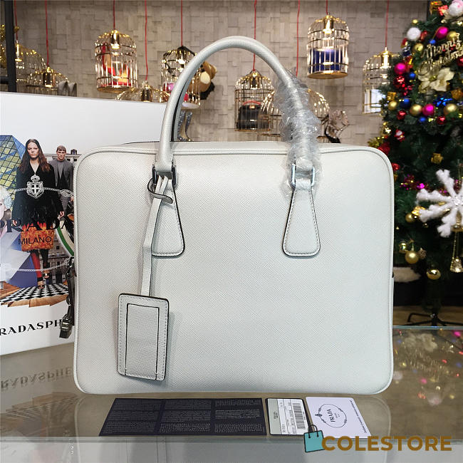 Prada Leather Briefcase 4225 - 1